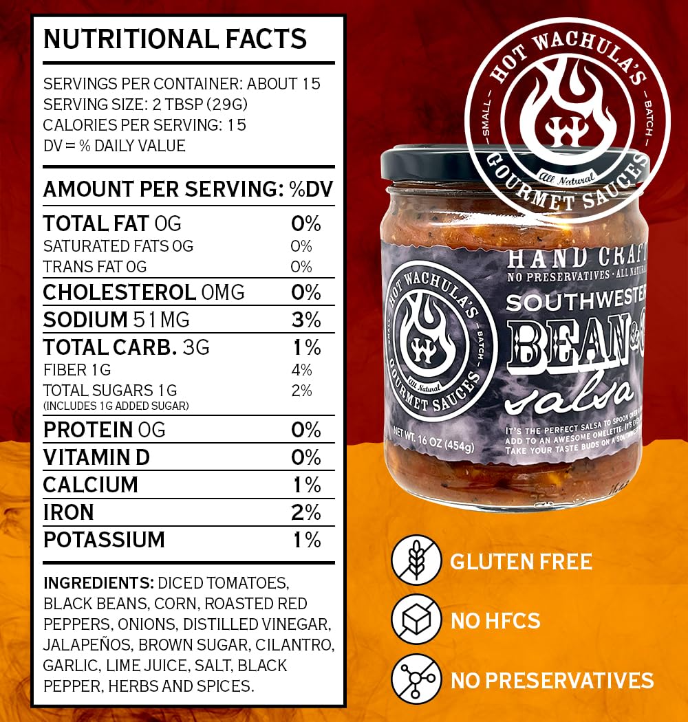 Salsa de frijoles negros y maíz del suroeste - Mediana